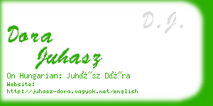 dora juhasz business card